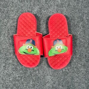 ISlide Boston Red Sox Wally the Green Monster Slides Unisex Size 4 Red MLB